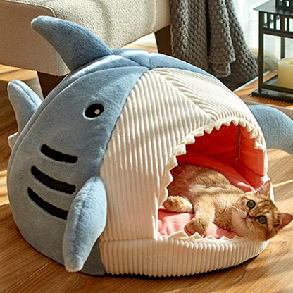 Pet Bed | Shark Shaped Pet Cave House - The Emporium