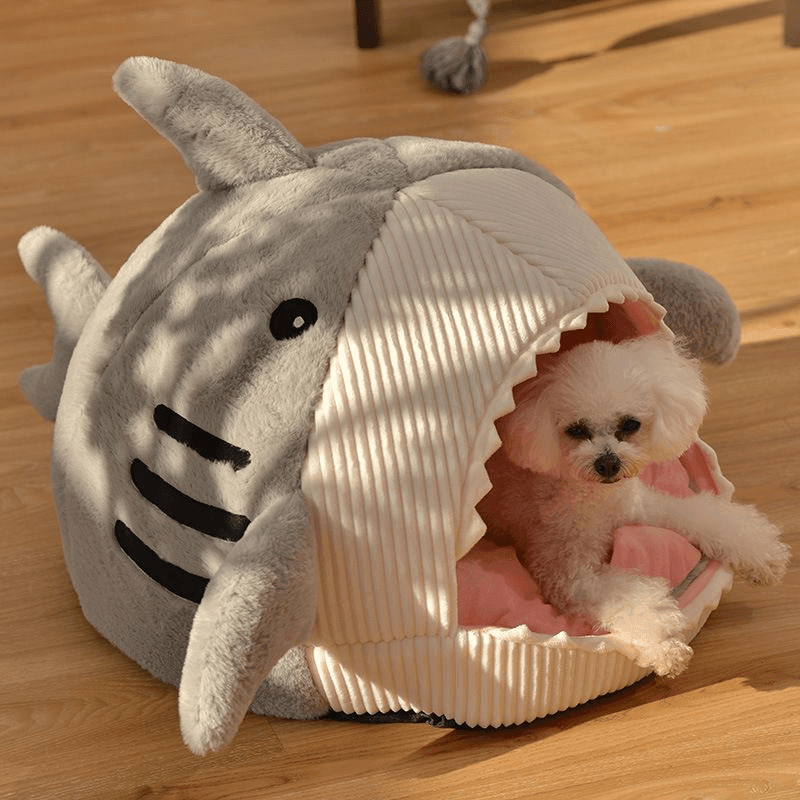 Pet Bed | Shark Shaped Pet Cave House - The Emporium