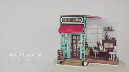 Rolife Simon's Coffee Shop DIY Miniature House Kit DG109