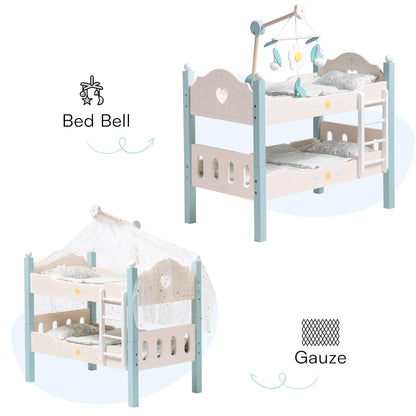 Robud Wooden Baby Doll Bunk Beds WRP10 [Only Ship To U.S.] - The Emporium