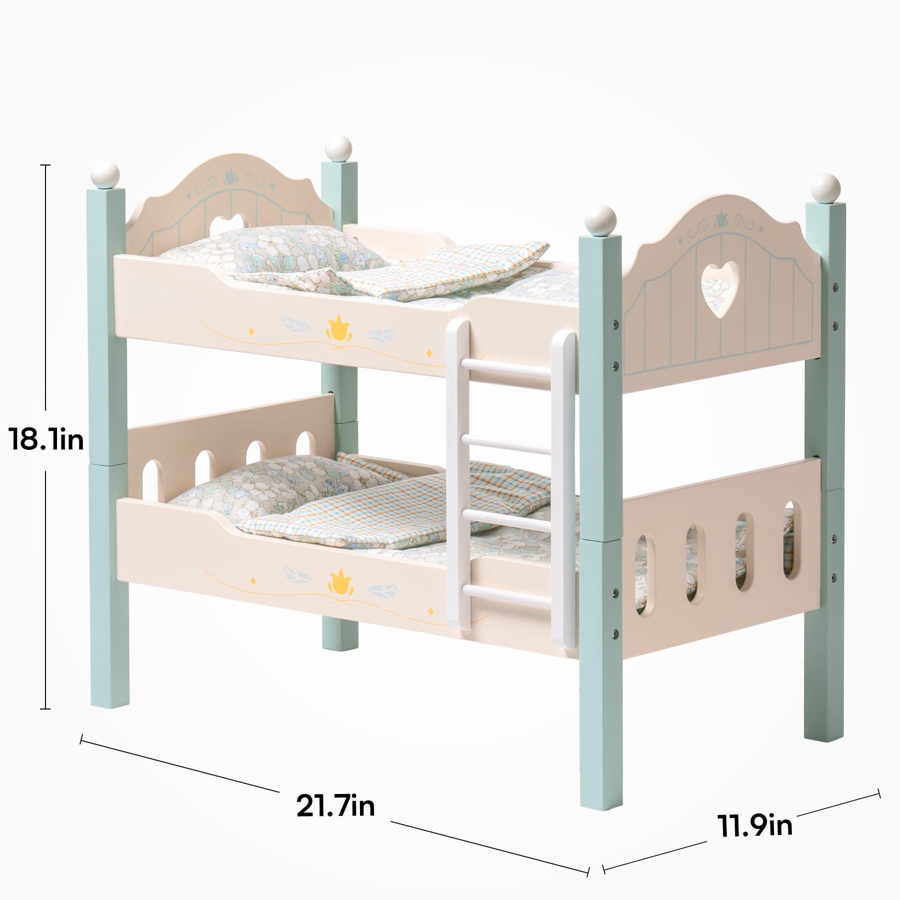 Robud Wooden Baby Doll Bunk Beds WRP10 [Only Ship To U.S.] - The Emporium