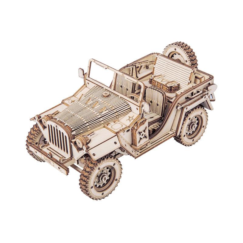 ROKR Army Jeep Scale Model 3D Wooden Puzzle MC701 [Only Ship To U.S.] - The Emporium