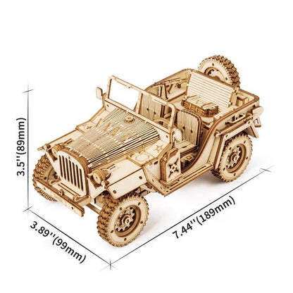 ROKR Army Jeep Scale Model 3D Wooden Puzzle MC701 [Only Ship To U.S.] - The Emporium