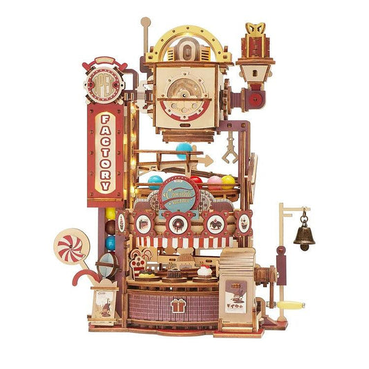 ROKR Chocolate Factory Marble Run 3D Wooden Puzzle LGA02 [Only Ship To U.S.] - The Emporium