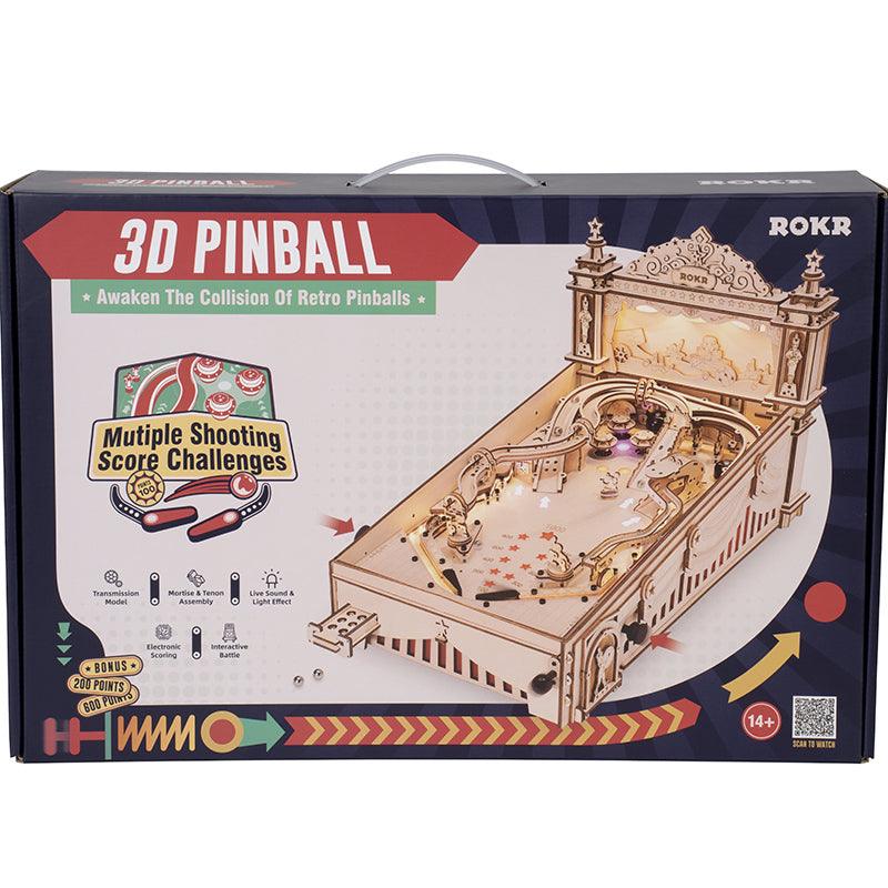 ROKR DIY Pinball Machine 3D Wooden Puzzle EG01 - The Emporium