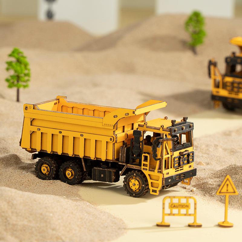 ROKR Dump Truck Engineering Vehicle 3D Wooden Puzzle TG603K [Only Ship To U.S.] - The Emporium