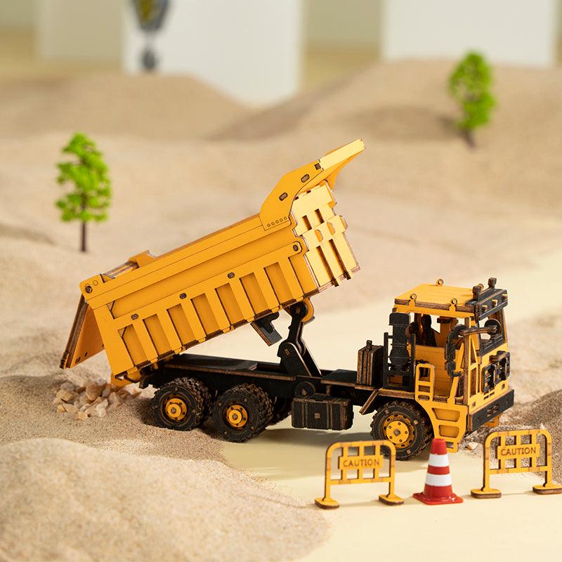 ROKR Dump Truck Engineering Vehicle 3D Wooden Puzzle TG603K [Only Ship To U.S.] - The Emporium