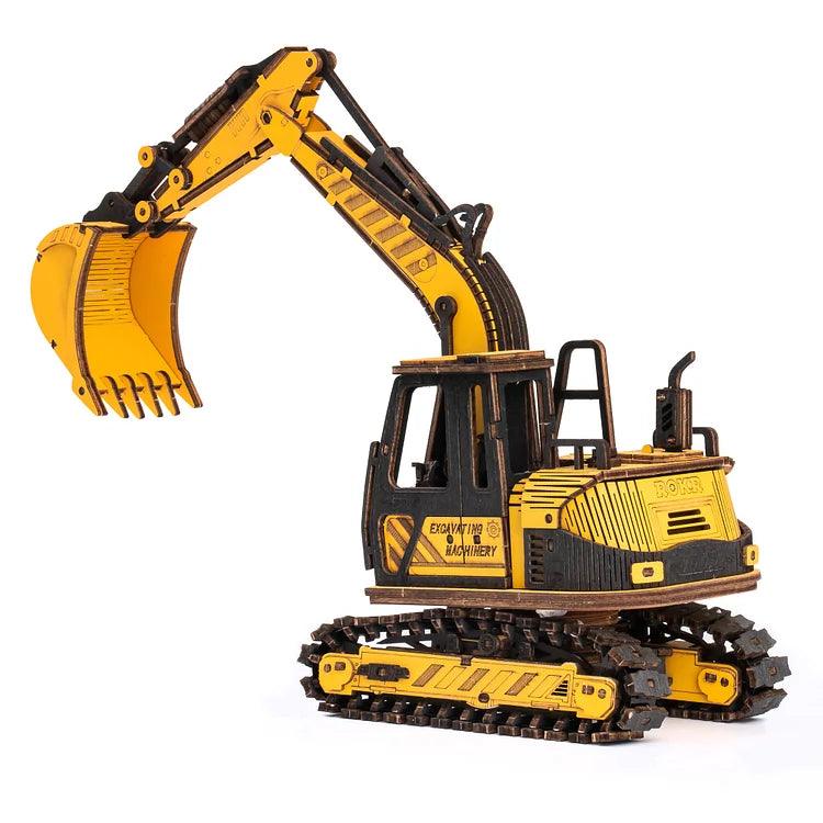 ROKR Excavator Engineering Vehicle 3D Wooden Puzzle TG508K [Only Ship To U.S.] - The Emporium