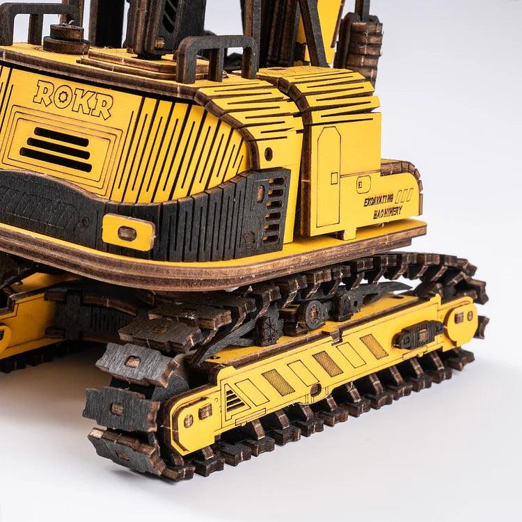 ROKR Excavator Engineering Vehicle 3D Wooden Puzzle TG508K [Only Ship To U.S.] - The Emporium