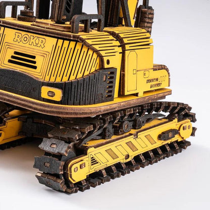 ROKR Excavator Engineering Vehicle 3D Wooden Puzzle TG508K [Only Ship To U.S.] - The Emporium