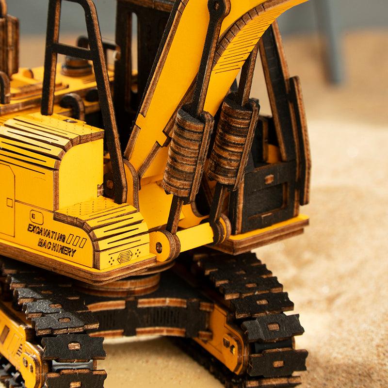 ROKR Excavator Engineering Vehicle 3D Wooden Puzzle TG508K [Only Ship To U.S.] - The Emporium