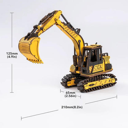 ROKR Excavator Engineering Vehicle 3D Wooden Puzzle TG508K [Only Ship To U.S.] - The Emporium