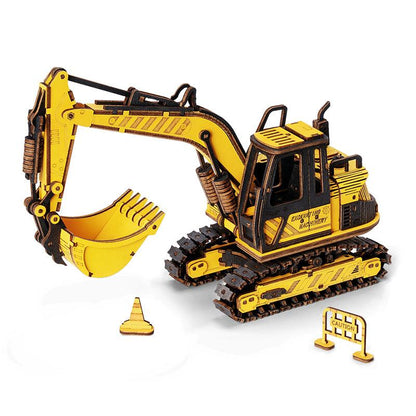 ROKR Excavator Engineering Vehicle 3D Wooden Puzzle TG508K [Only Ship To U.S.] - The Emporium