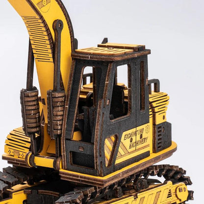 ROKR Excavator Engineering Vehicle 3D Wooden Puzzle TG508K [Only Ship To U.S.] - The Emporium