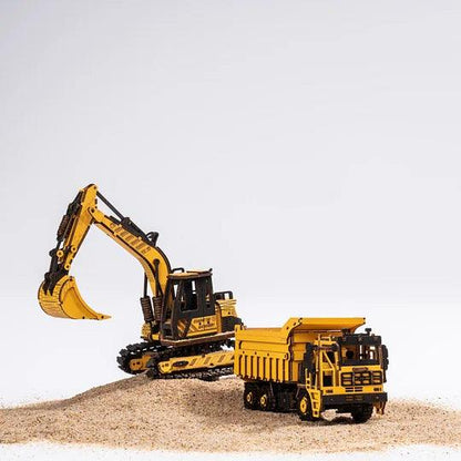 ROKR Excavator Engineering Vehicle 3D Wooden Puzzle TG508K [Only Ship To U.S.] - The Emporium