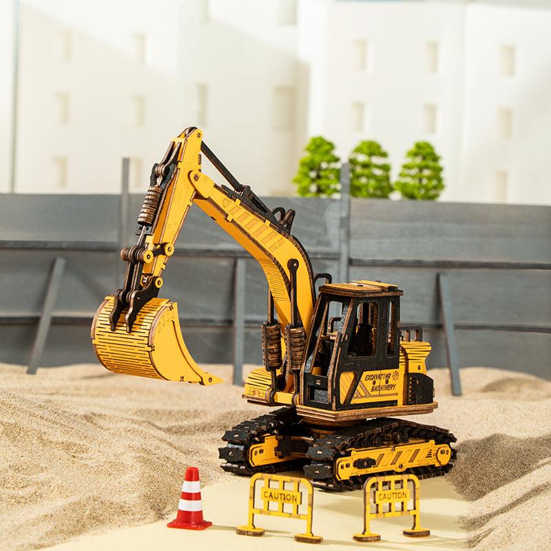 ROKR Excavator Engineering Vehicle 3D Wooden Puzzle TG508K [Only Ship To U.S.] - The Emporium