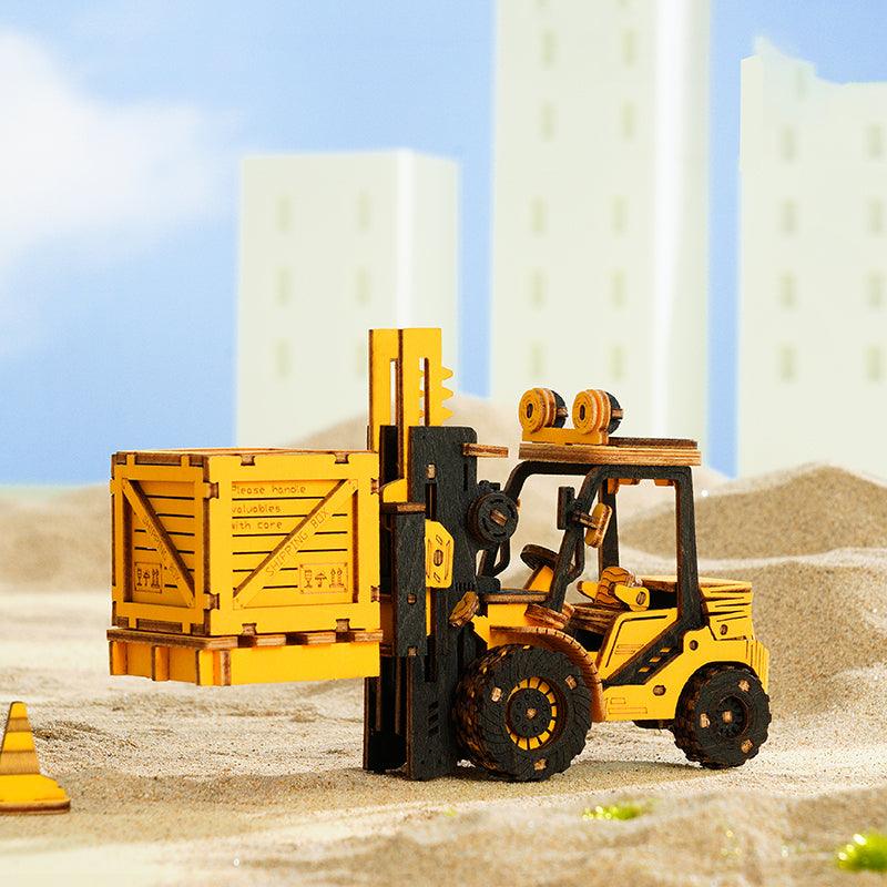 ROKR Forklift Engineering Vehicle 3D Wooden Puzzle TG413K [Only Ship To U.S.] - The Emporium