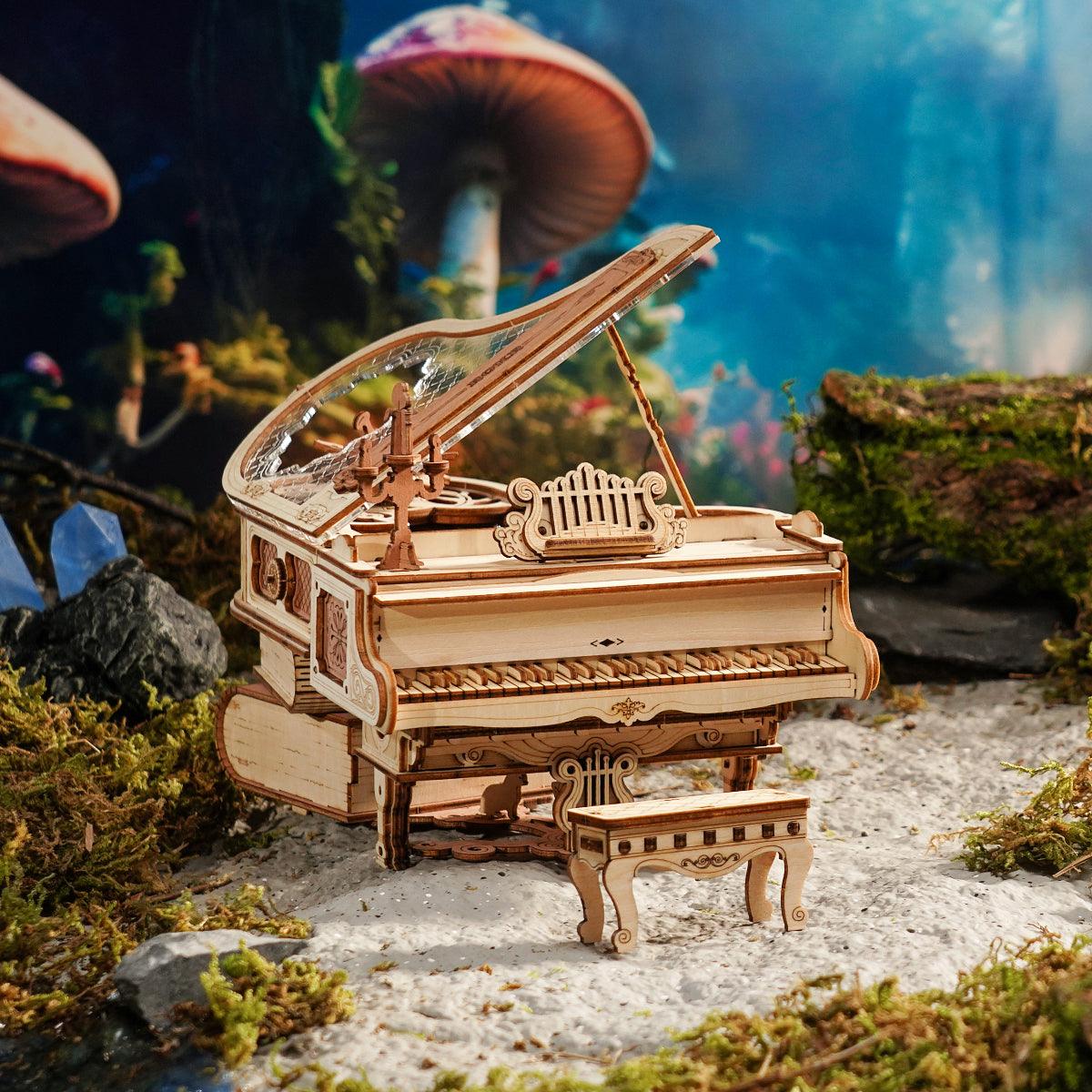 ROKR Magic Piano Mechanical Music Box 3D Wooden Puzzle AMK81 - The Emporium