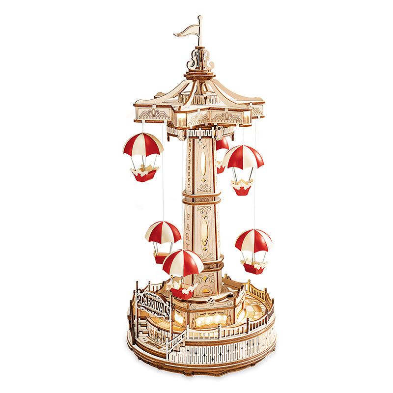 ROKR Parachute Tower DIY Music Box 3D Wooden Puzzle EA01 [Only Ship To U.S.] - The Emporium