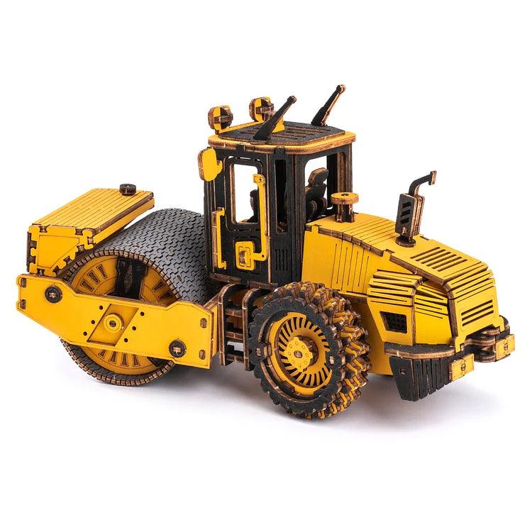 ROKR Road Roller Engineering Vehicle 3D Wooden Puzzle TG701K [Only Ship To U.S.] - The Emporium