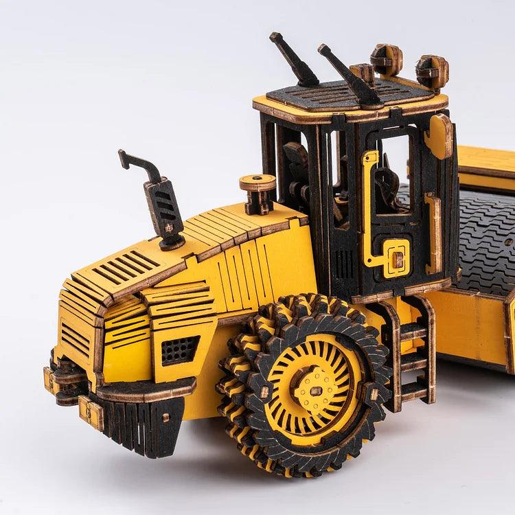 ROKR Road Roller Engineering Vehicle 3D Wooden Puzzle TG701K [Only Ship To U.S.] - The Emporium