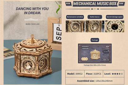 ROKR Secret Garden DIY Mechanical Music Box AMK52 [Only Ship To U.S.] - The Emporium