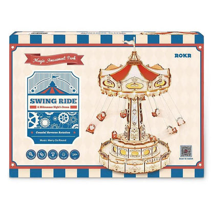 ROKR Swing Ride DIY Music Box 3D Wooden Puzzle EA02 [Only Ship To U.S.] - The Emporium