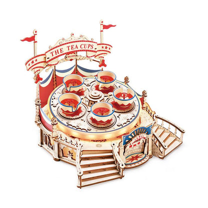 ROKR Tilt-A-Whirl DIY Music Box 3D Wooden Puzzle EA04 [Only Ship To U.S.] - The Emporium