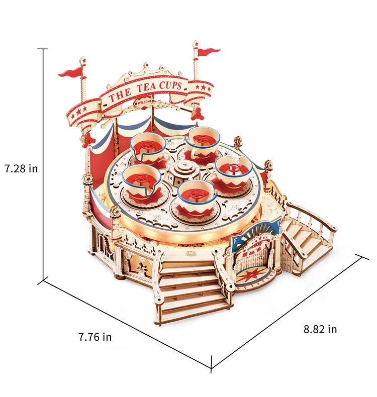 ROKR Tilt-A-Whirl DIY Music Box 3D Wooden Puzzle EA04 [Only Ship To U.S.] - The Emporium