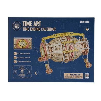 ROKR Time Engine DIY Desk Calendar 3D Wooden Puzzle LC801 [Only Ship To U.S.] - The Emporium