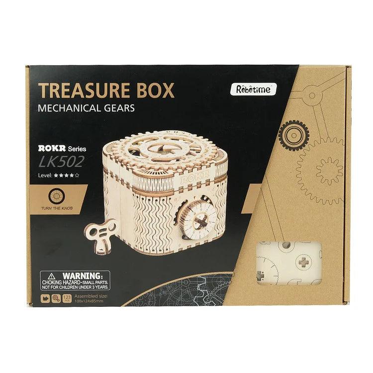 ROKR Treasure Box Mechanical Gears 3D Wooden Puzzle LK502 [Only Ship To U.S.] - The Emporium