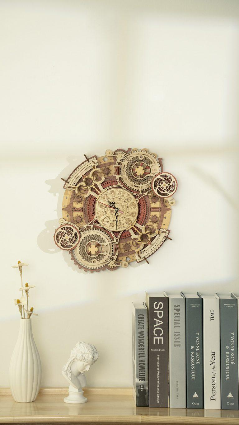 ROKR Zodiac Wall Clock Mechanical Time Art Engine LC601 [Only Ship To U.S.] - The Emporium