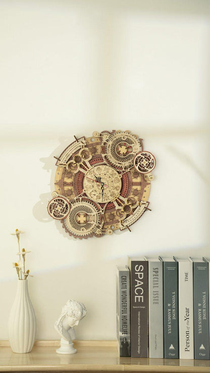 ROKR Zodiac Wall Clock Mechanical Time Art Engine LC601 [Only Ship To U.S.] - The Emporium