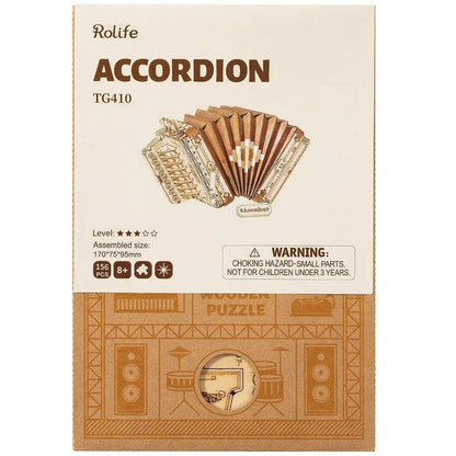 Rolife Accordion 3D Wooden Puzzle TG410 - The Emporium