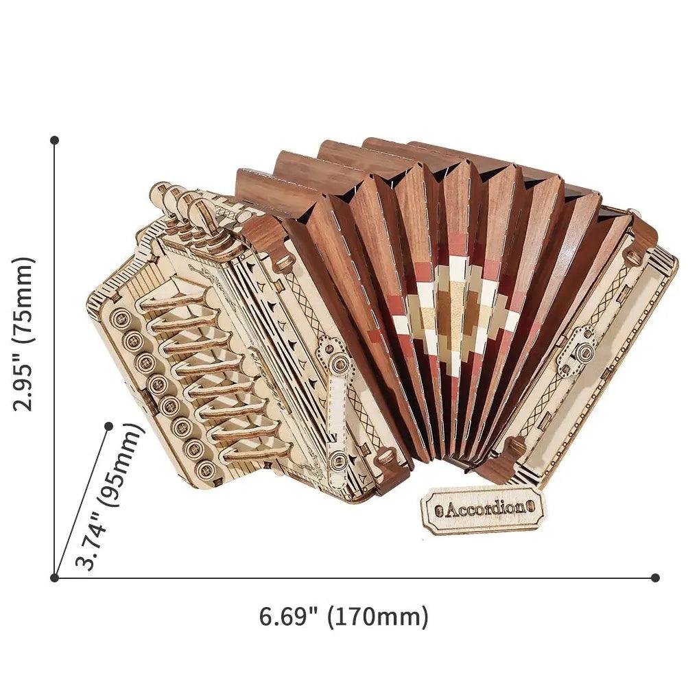 Rolife Accordion 3D Wooden Puzzle TG410 - The Emporium