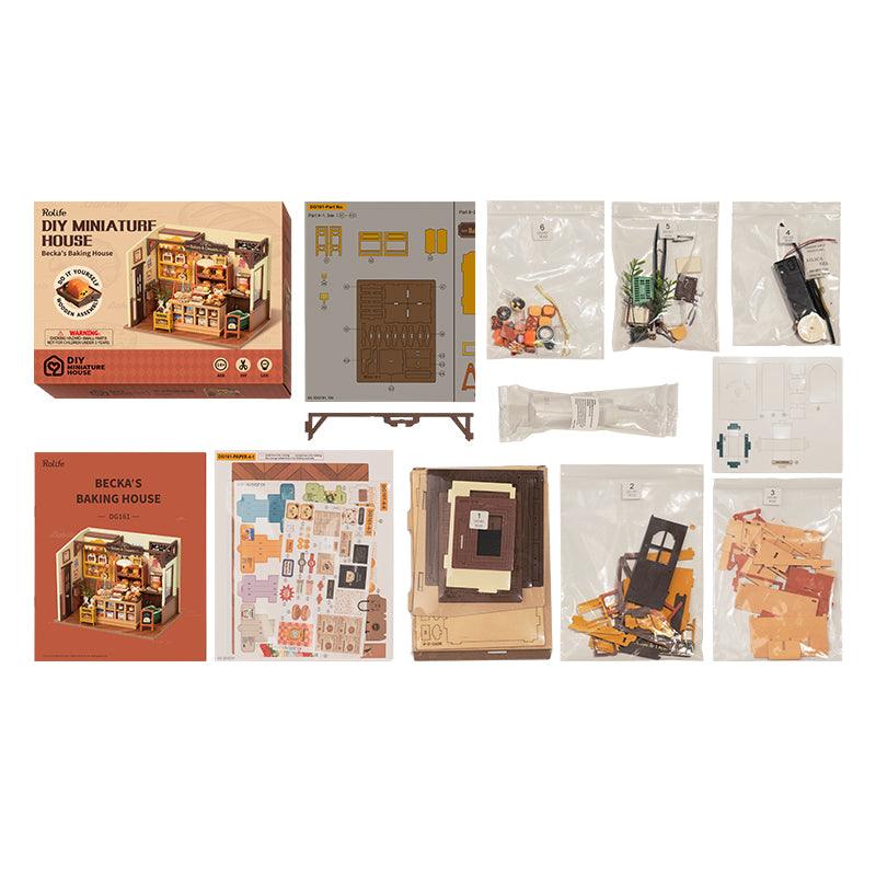 Rolife Becka's Baking House DIY Miniature House Kit DG161 [Only Ship To U.S.] - The Emporium