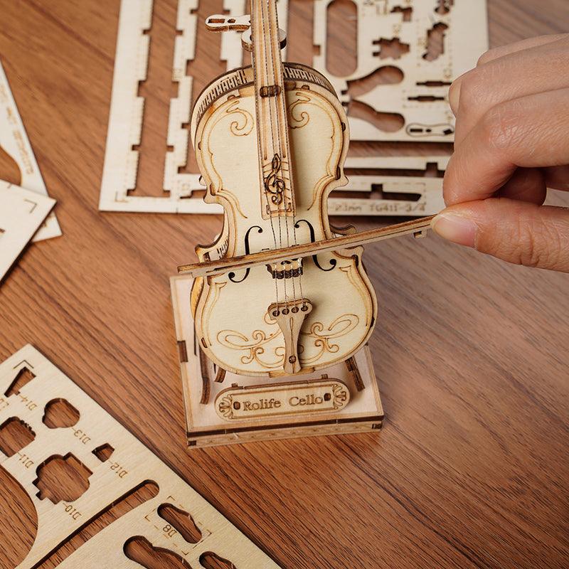 Rolife Cello 3D Wooden Puzzle TG411 - The Emporium