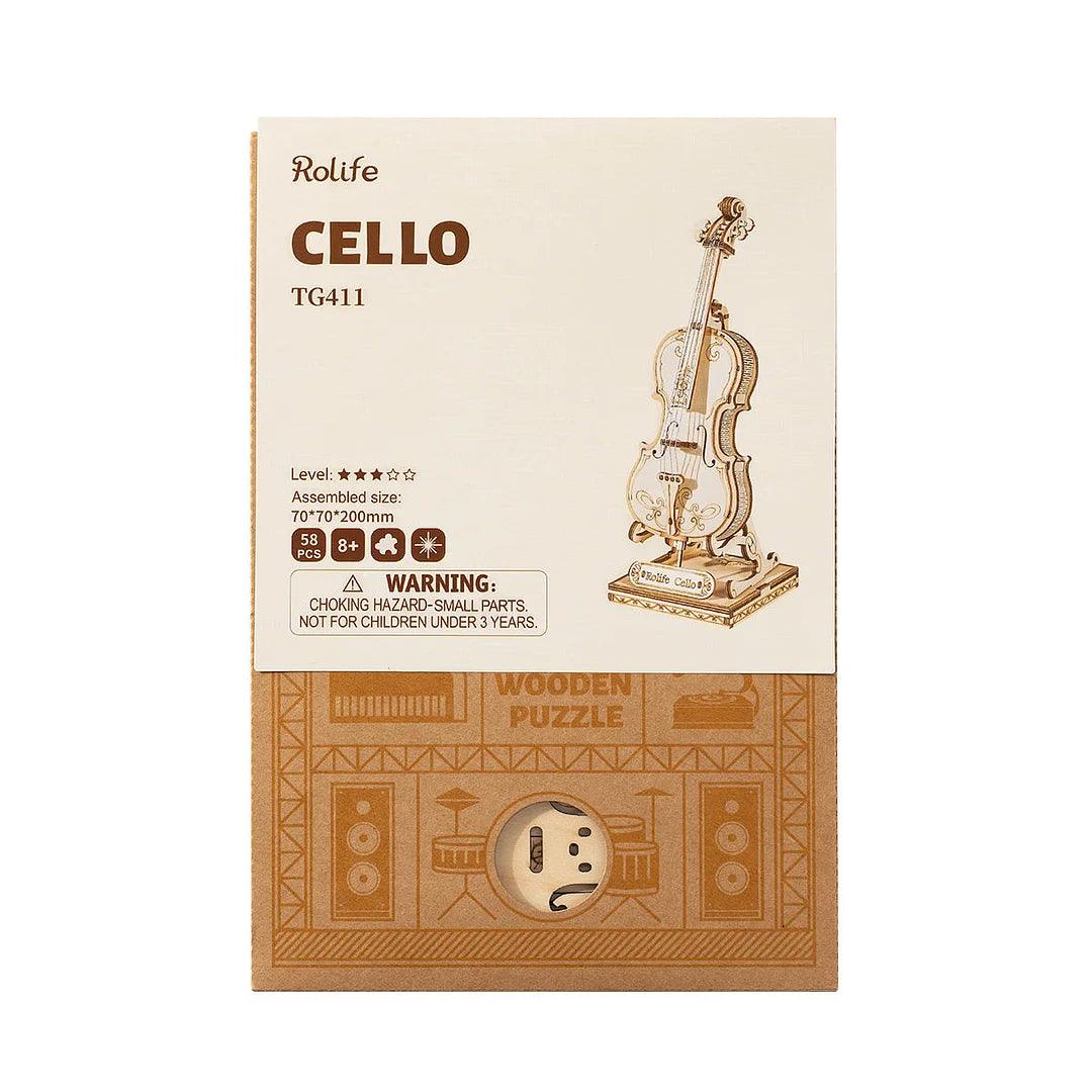 Rolife Cello 3D Wooden Puzzle TG411 - The Emporium