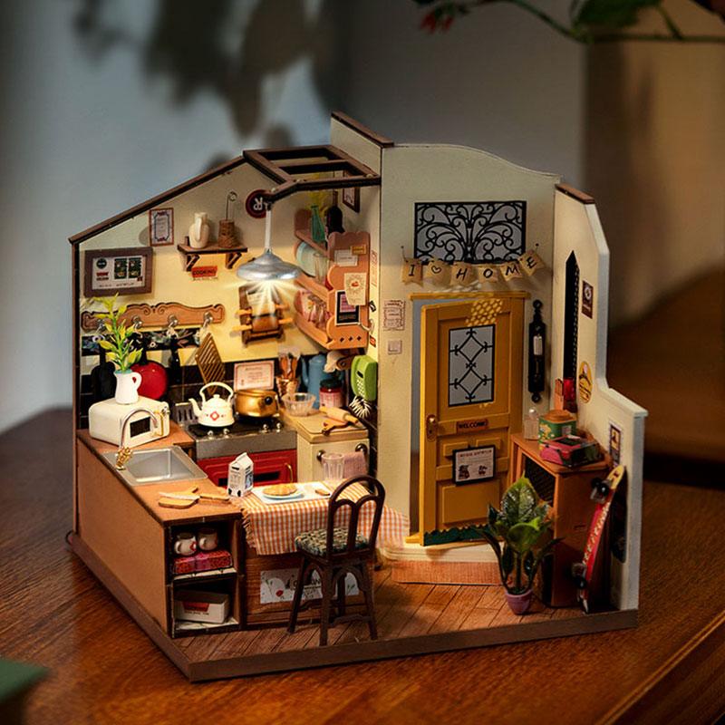 Rolife Cozy Kitchen Miniature House DIY Kit DG159 - The Emporium