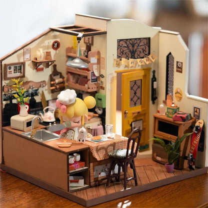 Rolife Cozy Kitchen Miniature House DIY Kit DG159 - The Emporium