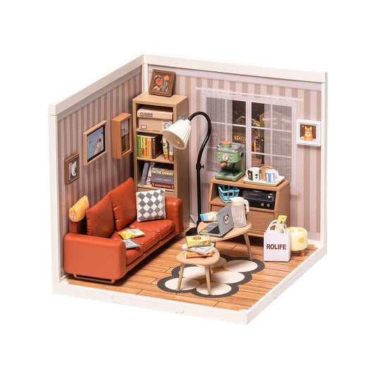 Rolife Cozy Living Lounge DIY Plastic Miniature House DW007 - The Emporium