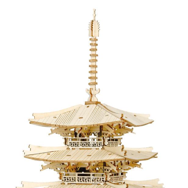 Rolife DIY Five-Storied Pagoda 3D Wooden Puzzle TGN02 - The Emporium