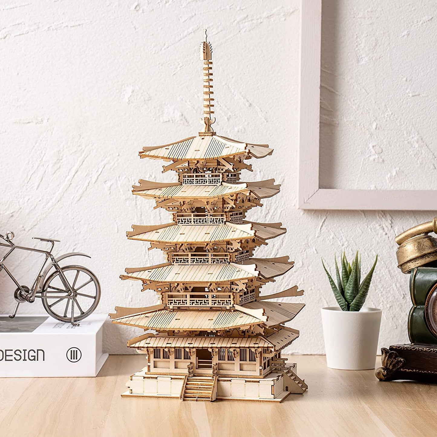 Rolife DIY Five-Storied Pagoda 3D Wooden Puzzle TGN02 - The Emporium