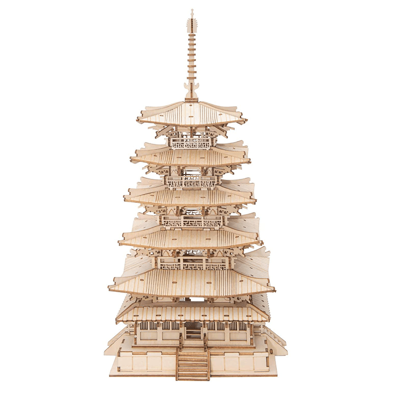 Rolife DIY Five-Storied Pagoda 3D Wooden Puzzle TGN02 - The Emporium