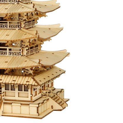 Rolife DIY Five-Storied Pagoda 3D Wooden Puzzle TGN02 - The Emporium