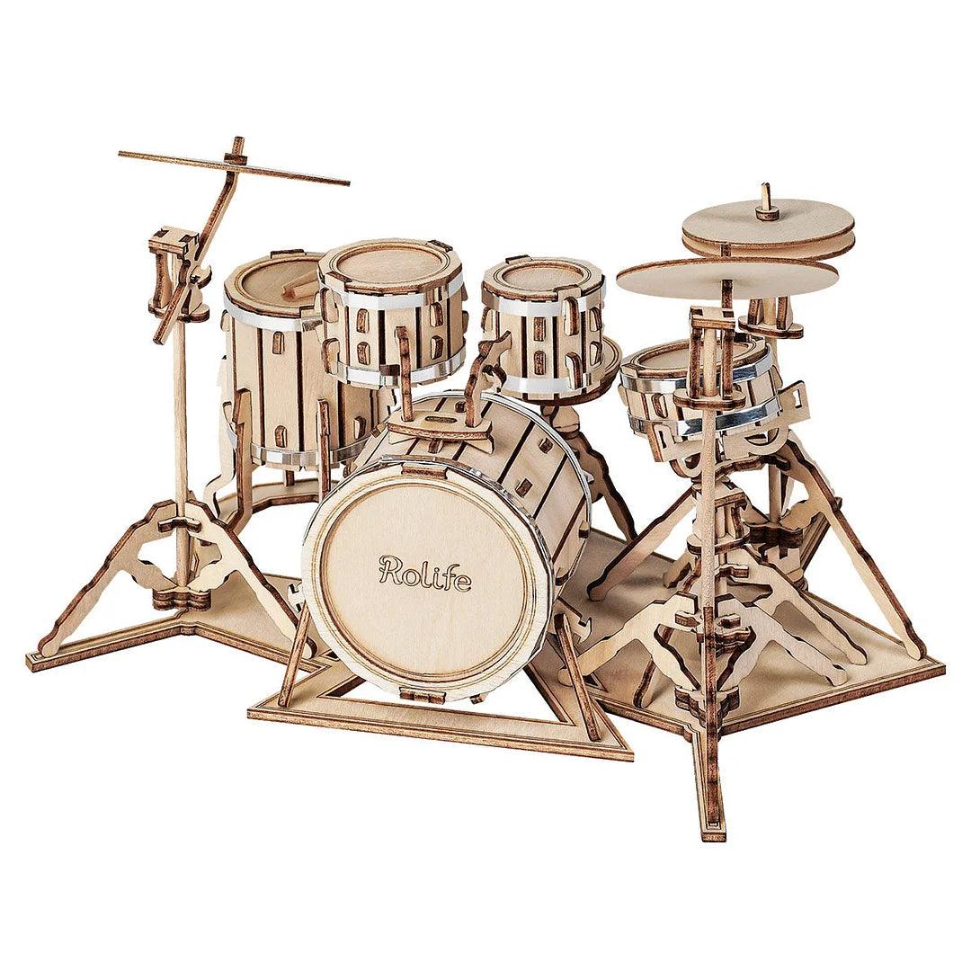 Rolife Drum Kit 3D Wooden Puzzle TG409 - The Emporium