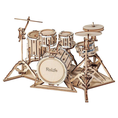 Rolife Drum Kit 3D Wooden Puzzle TG409 - The Emporium