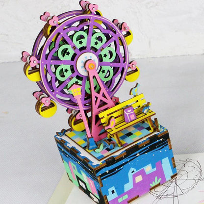 Rolife Ferris Wheel Music Box 3D Wooden Puzzle AM402 - The Emporium