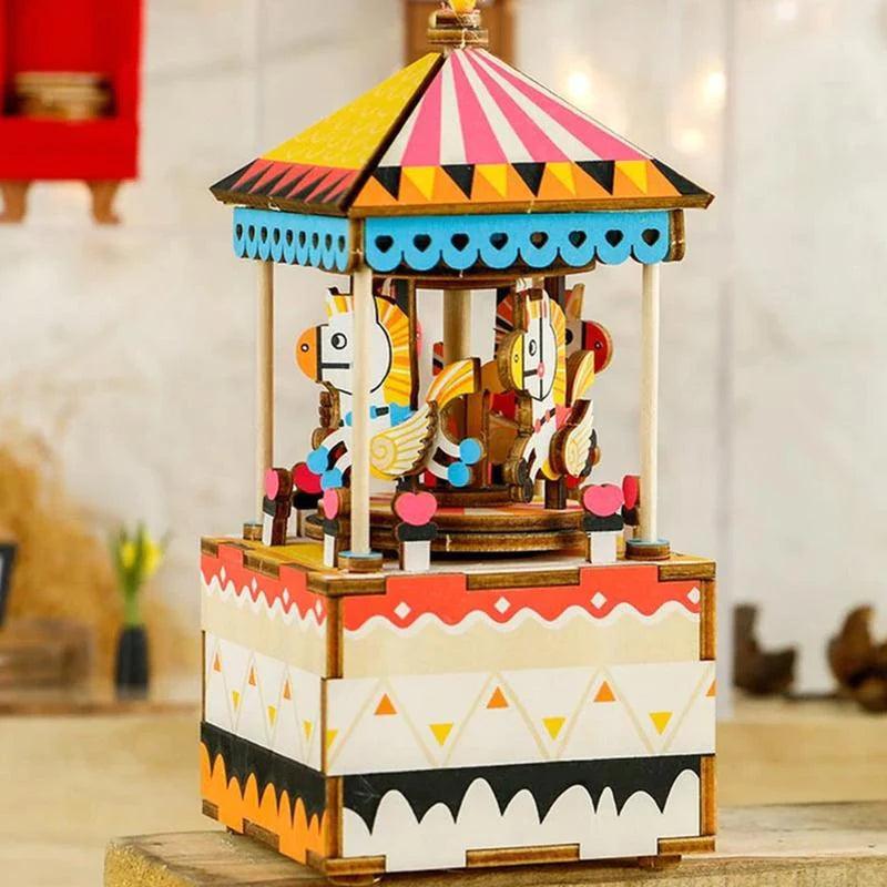 Rolife Merry-Go-Round Music Box 3D Wooden Puzzle AM304 - The Emporium