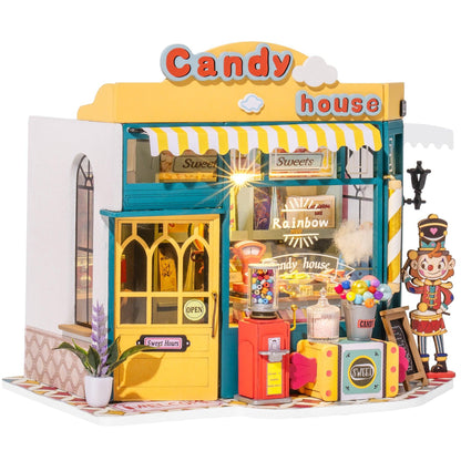 Rolife Rainbow Candy House DIY Miniature House Kit DG158 - The Emporium